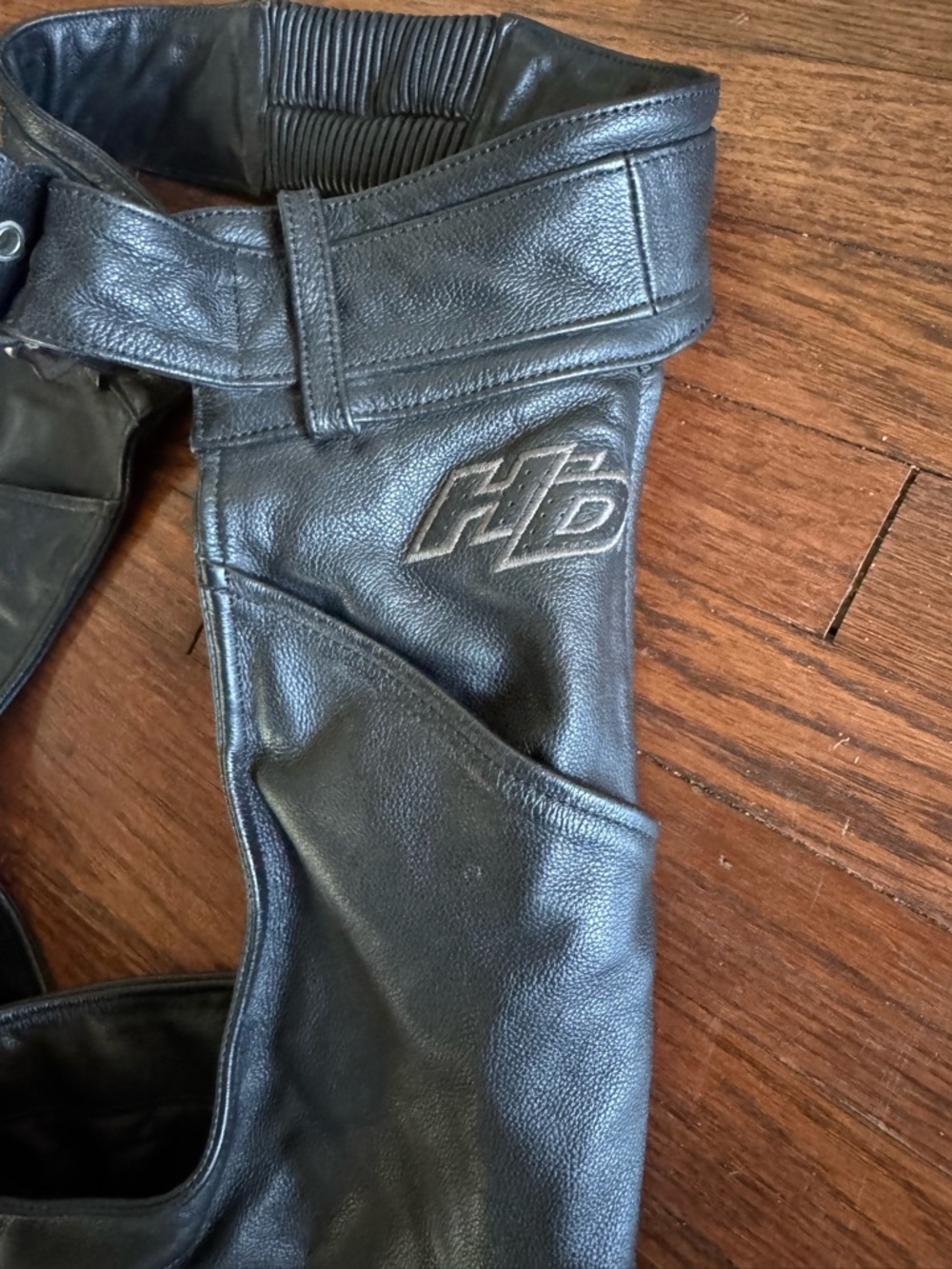 Harley-Davidson Black Leather Riding Jacket Panel - Picture 2 of 16